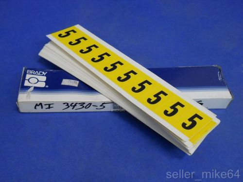 BRADY 3430-5 SELF-STICKING LABELING, 27 LABELS, NIB