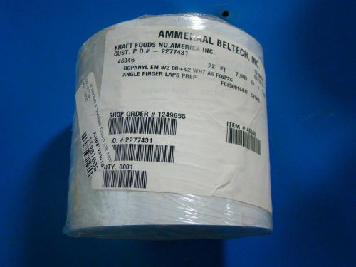 Ammeraal Beltech ropanyl conveyor belt  Angle Finger laps 22&#039; x 7&#034; x 5&#034; CV1003