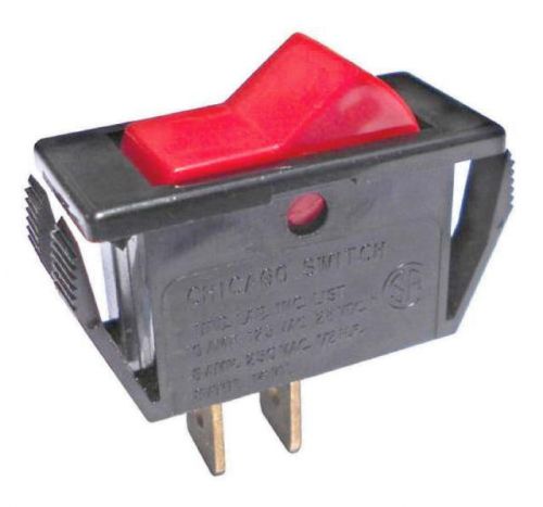 120VAC/10A SPST - Rocker Switch, Mfg.Chicago Switch. Qty.1pc.