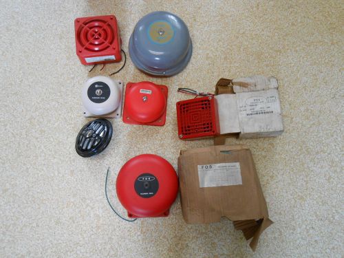 Wheelock Simplex FCI Edwards FOS Klaxon Fire Alarm Bells lot of 7