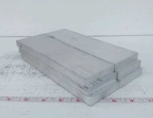 .5 (1/2) x 2.5 (2-1/2) x 8, 6 piece lot 6061 solid flat aluminum bar stock