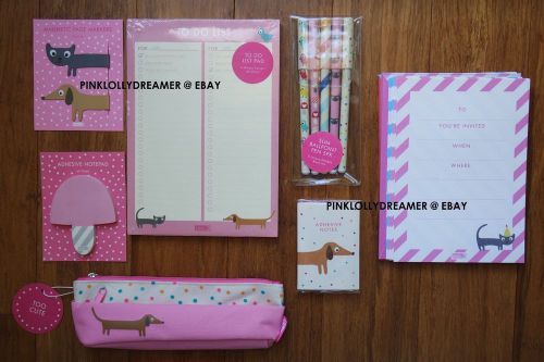 Kikki K TOO CUTE stationery NEW pencil case page markers pens adhesive notes