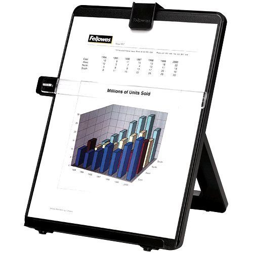 Fellowes letter sized non-magnetic copyholder, black (21106) for sale