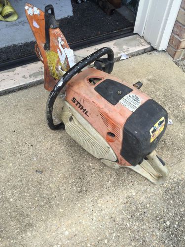 Stihl TS 700 Concrete Cutoff Demo Saw RUNS LOOK!!!