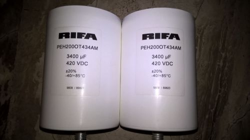 2 x RIFA PEH200 3400uf 420V NEW (Pair)