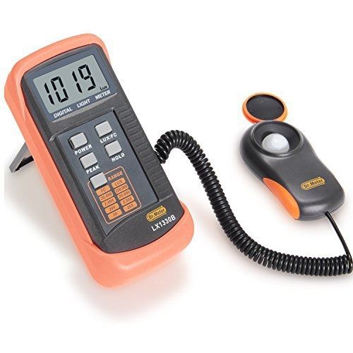 Dr.Meter Digital Illuminance/Light Meter LX1330B , 0 - 200,000 Lux Luxmeter