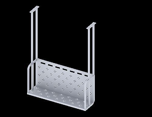 National Cart Co AL-1396-BR-CL 96&#034;L Ceiling-Mounted Boat Rack