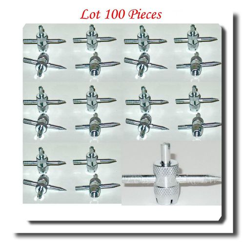 100 Pieces 4 Way Tire Valve Stem Core  Installer / Remover Tire Repair Tool