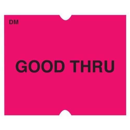 DayMark IT114474 DissolveMark Date Coder &#034;GOOD THRU&#034; Dissolvable Label, For DM4