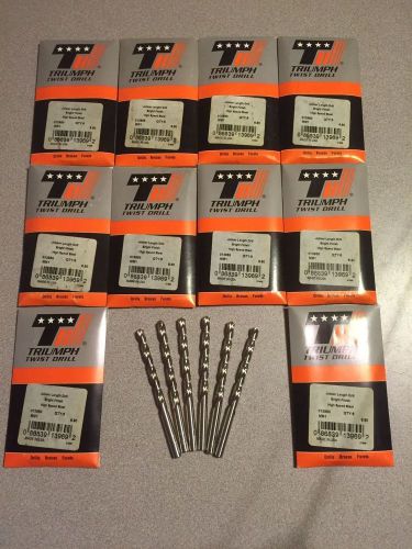 10x Triumph Twist Drill (6-Pack) 6.9mm Bright Finish Jobber Length High Speed