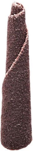 Merit 5 Degree Tapered Cone Point, Aluminum Oxide, Roll Resin Bonded, 5/16&#034; Diam