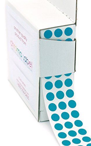 1/4&#034; Green Color-Coding Dot Stickers | Permanent Adhesive, 0.25 in. - 1,000 L...