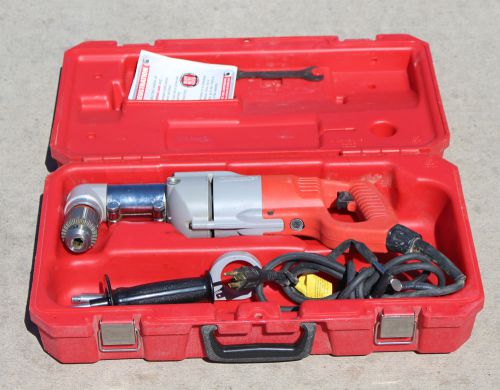 Milwaukee 1107-1 1/2&#034; Heavy Duty Corded Electric Right Angle Drill in Case