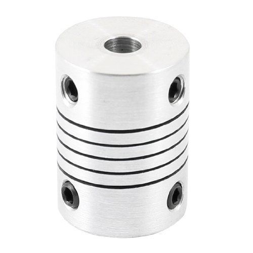 uxcell 5mmx8mm Motor Shaft Helical Beam Coupler Coupling 18mm Dia 25mm Length