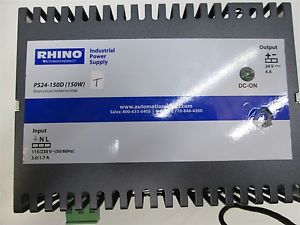 Automation direct ps24-150d power supply, in: 115-230vac 3a, out: 24vdc 6a for sale