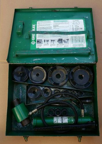 Greenlee 7310 1/2 - 4.5&#034;  Slug Buster Conduit Hydraulic Knockout Punch Set