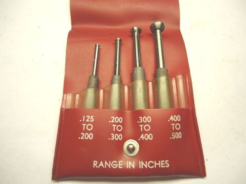 STARRETT SMALL HOLE GAGE SET No. S831E .125&#034; - .400&#034;