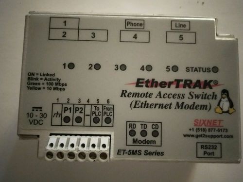 Sixnet ET-5MS   Ethernet modem Remote access switch