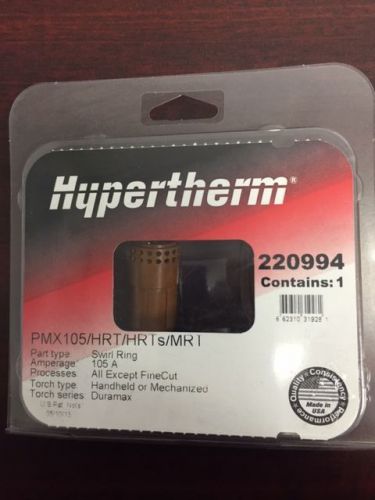 GENUINE HYPERTHERM SWIRL RING 220994 -- 1 PIECE