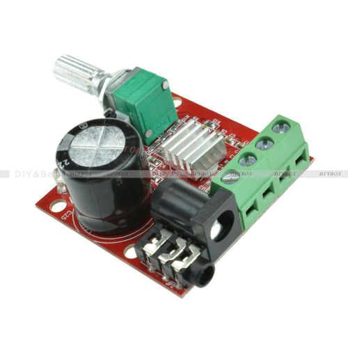 12V 2X10W Hi-Fi PAM8610 Audio Stereo Amplifier Board Dual D Class Channel Module