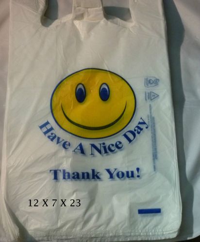 T -shirt White Smiley Extra heavy Full Size 12 x 7 x 23