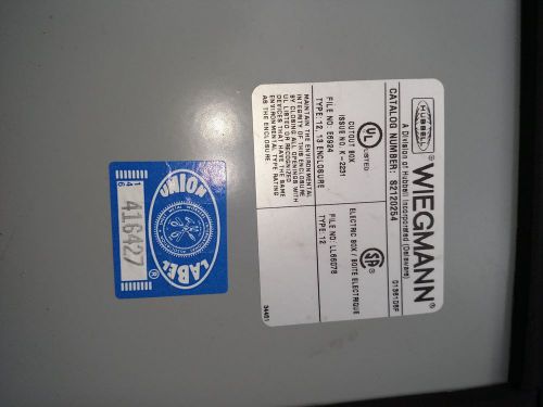 WIEGMANN JUNCTION BOX E6924 s2120254