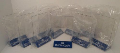 Lot of 10 CORONA LIGHT Beer Table Tent Menu Sign Frame Party Placecard Holder