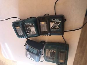 makita 18v Chargers 4 Pc