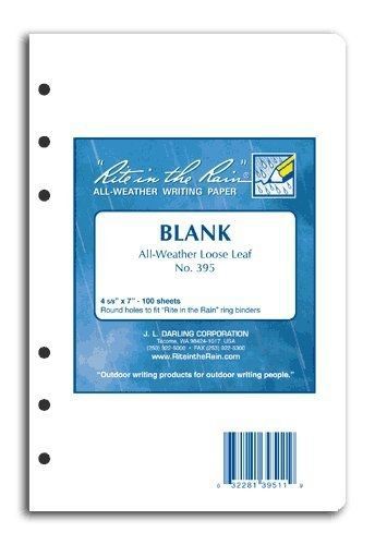 Rite In The Rain Loose Leaf - Blank #395