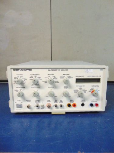 Sencore VC93 All Format VCR Analyzer Tester ~ R427