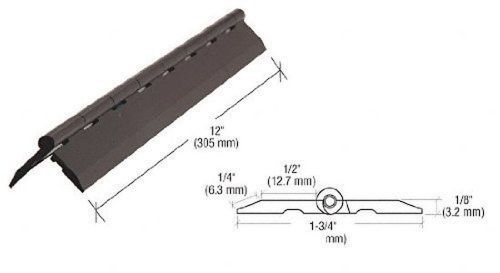 Source One Premium 12 Inch Black Acrylic Plastic Piano Hinge (S1-Black Hinge)