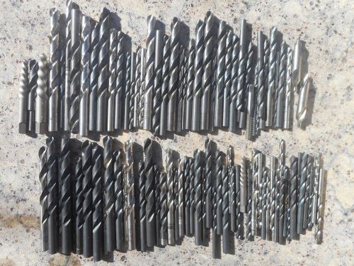 100 Drill Bits of Various Sizes~Hanson 7/16~29/64~1/4~Morse  1/2