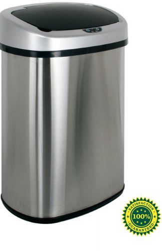 Trash Can Touchless Bin Garbage Waste Steel Kitchen Sensor Dustbin 13.2 Gallon