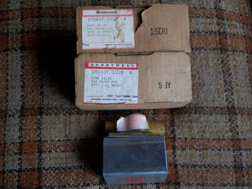 Lot of 3 Vintage Honeywell Zone Valve 24V 3/4&#034; ID Sweat V8043F 1010 4