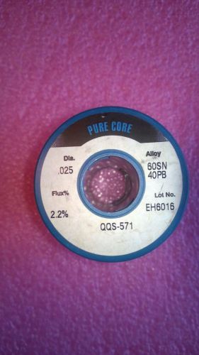 Alpha Metals Solder Dia. .025 SN60/ PB40 1lb Pure Core