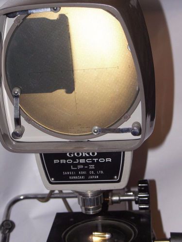 6” goko comparator vertical projection 10x, toolmaker or gunsmith for sale