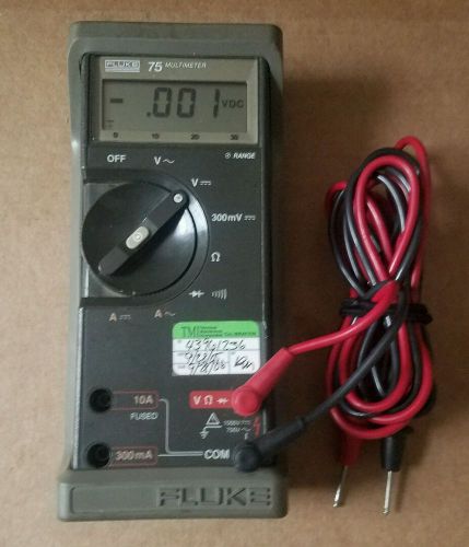 FLUTE 75 SERIES II MULTIMETER  W / TEST PROBES