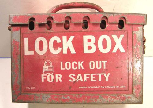 BRADY PKL304A PORTABLE GROUP METAL LOCK BOX SAFETY