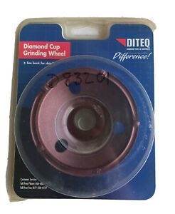 6 Diteq PDC35 Cup Wheels.  Great For Removal Of Mastic Or Epoxy Or Glue.  4”.