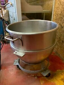 Hobart Stainless Steel Mixing Bowl 80 QT on Wheels