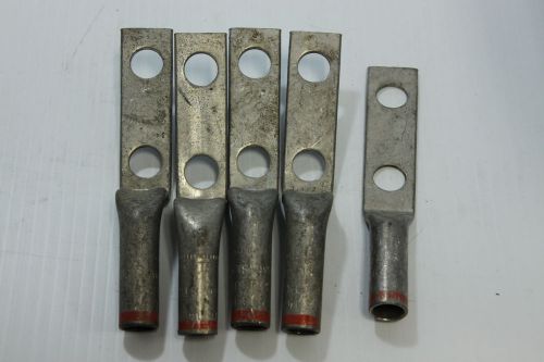 3/0 crimp lug end, double bolt, **qty-5**, new no box for sale