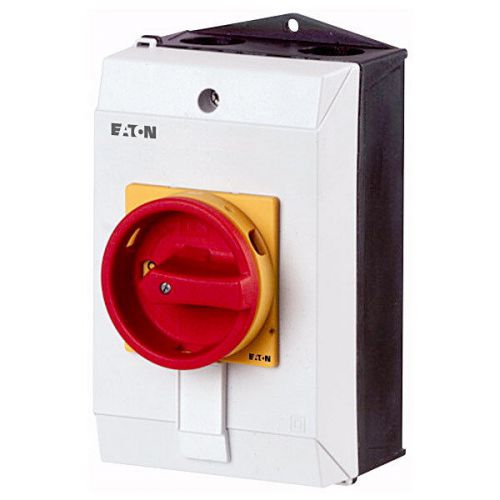 NEW! P1-32/I2/SVB-NA - 32AMP Rotary Disconnect - Red/Yellow - Enclosed (IP65)