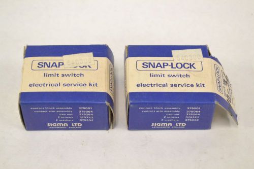 LOT 2 NEW SIGMA 375001 ELECTRICAL SNAP LOCK LIMIT SWITCH SERVICE KIT B309829