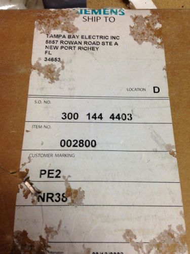 NR38 Siemens Nema 3R Panelboard Can NIB