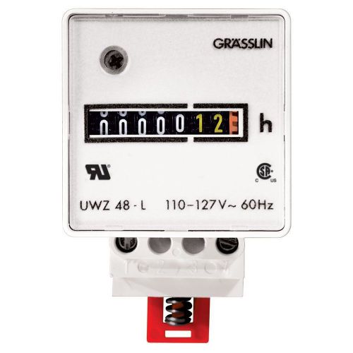 NEW Intermatic UWZ48V-120U Screw Terminals, 120v, 60hz Ac Hour Meters Din Rail