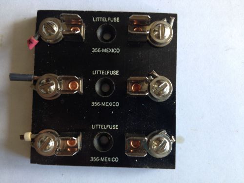 LITTELFUSE FUSE HOLDER 356  POS 3-POLE USED