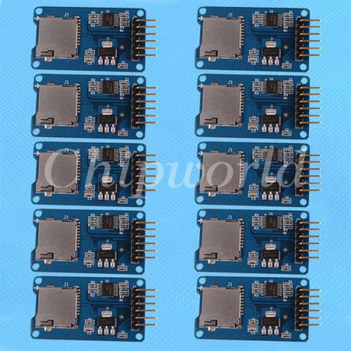 10pcs micro sd storage board tf card memory shield module spi for arduino mega for sale