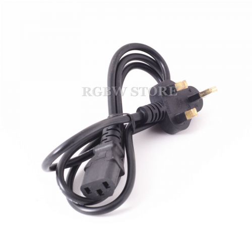 3M 18 AWG 3 Prong Standard UK Universal AC Power Cord Supply Plug PC TV Monitor