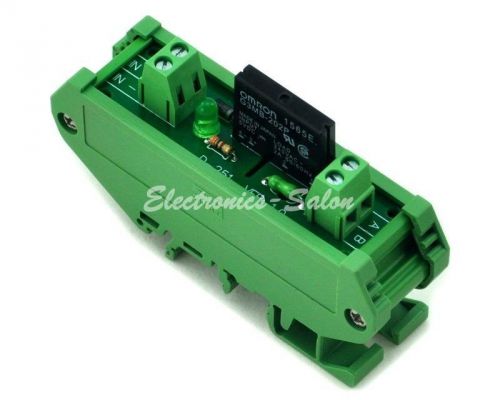Din rail mount 1 channel ssr/solid state relay interface module, ac100~240v/2a. for sale