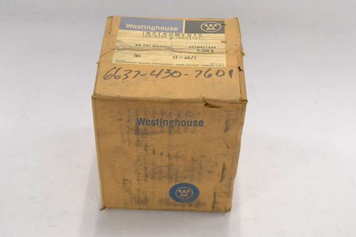 NEW WESTINGHOUSE KA-241 291B461A23 60/1 AMMETER METER 0-300A AMP B336183